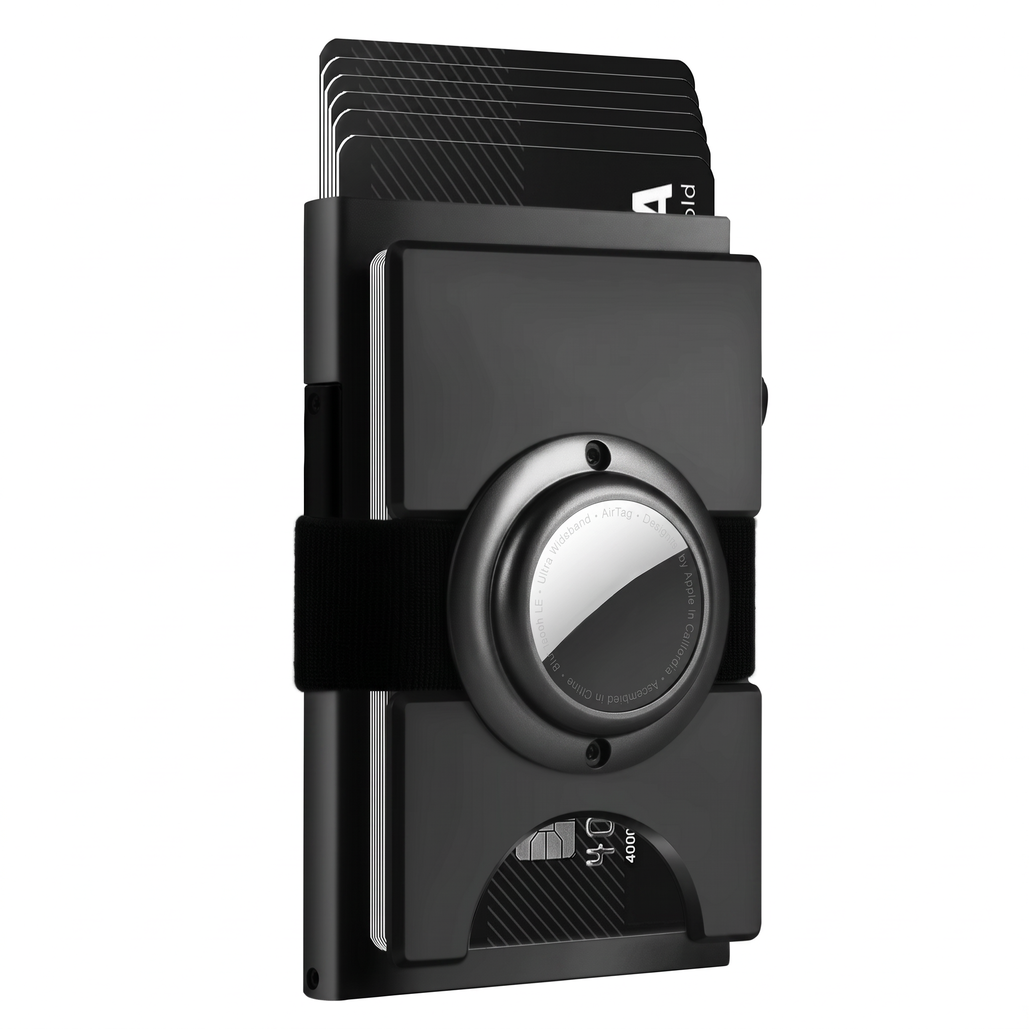 Premium aluminium portemonnee met AirTag-houder en pasjes
